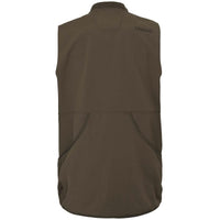 Willow Green/Shadow Brown Harkila Mens Skye Shooting Waistcoat BACK