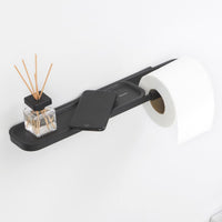 Brabantia MindSet Toilet Roll Holder with Shelf Mineral Infinite Grey second Lifetyle