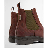 Mahogony/Chocolate Nubuck Barbour Womens Amble Chelsea Boot Back