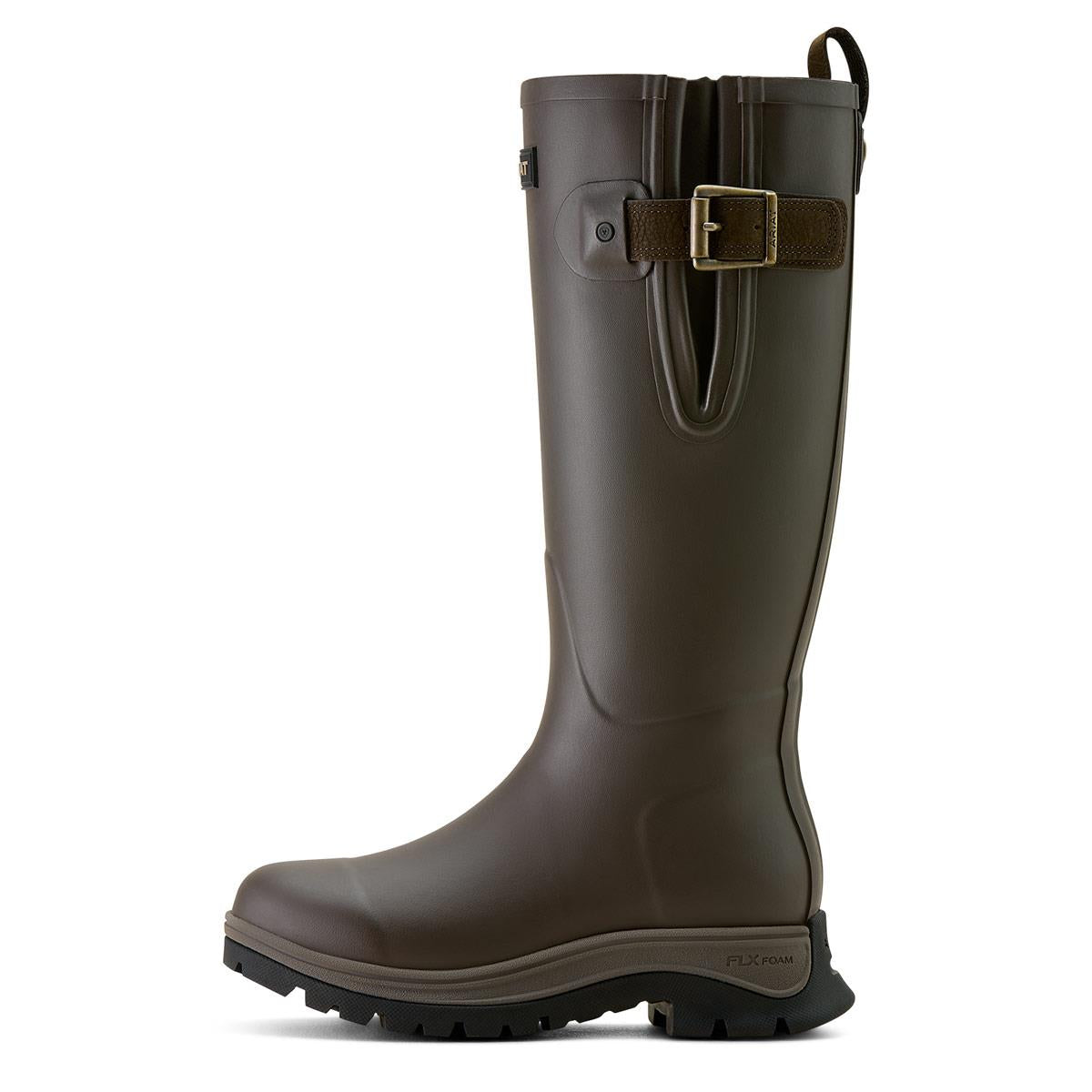 Bracken Brown Ariat Womens Woodstock Wellington Boots Side