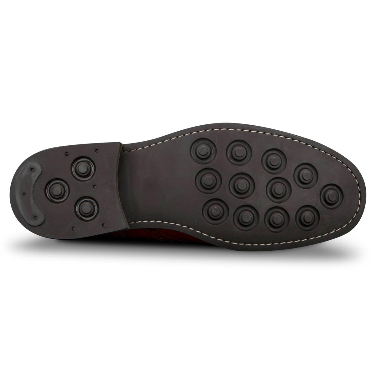 Burnished Tan Hoggs Of Fife Mens Muirfield Brogue Shoes Sole
