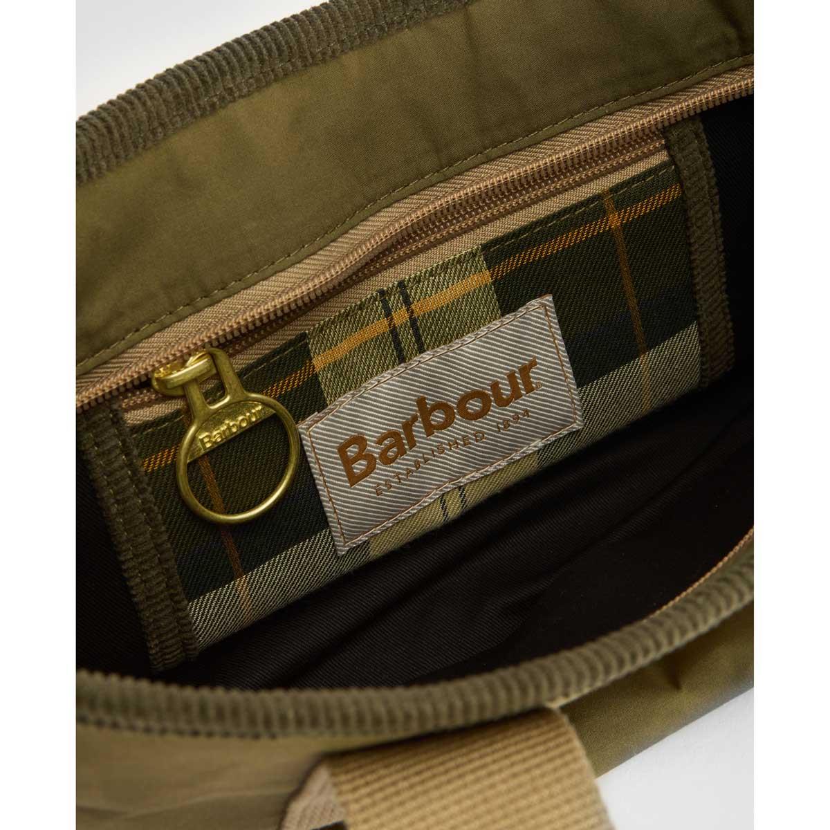 Dusky Green Barbour Mini Mya Tote Bag Open