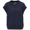 Navy Barbour Womens Melanie Sleeveless Knitted Jumper
