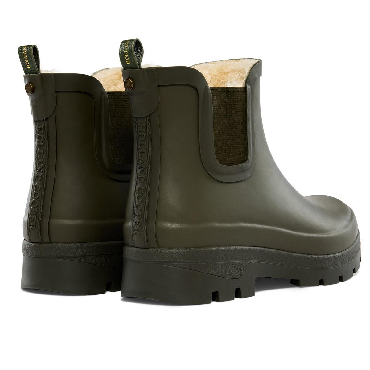 Holland Cooper Womens Sherpa Lined Chunky Chelsea Wellington