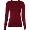 Holland Cooper Womens Buttoned Knit Crew Neck Jumper