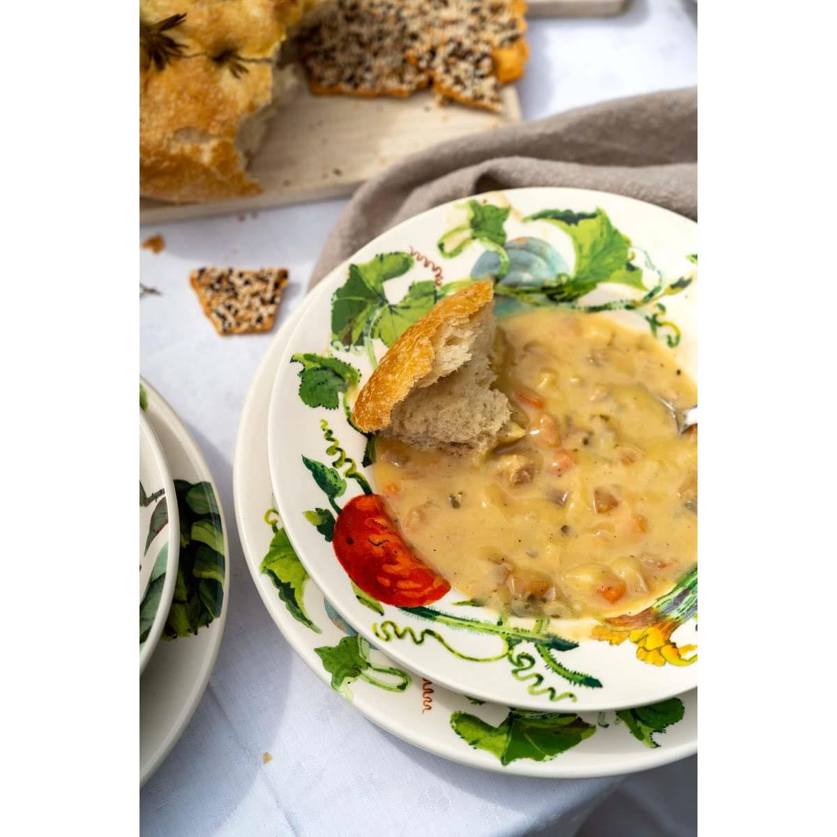 Emma Bridgewater Pumpkins Soup Plate Lifestyle Detail