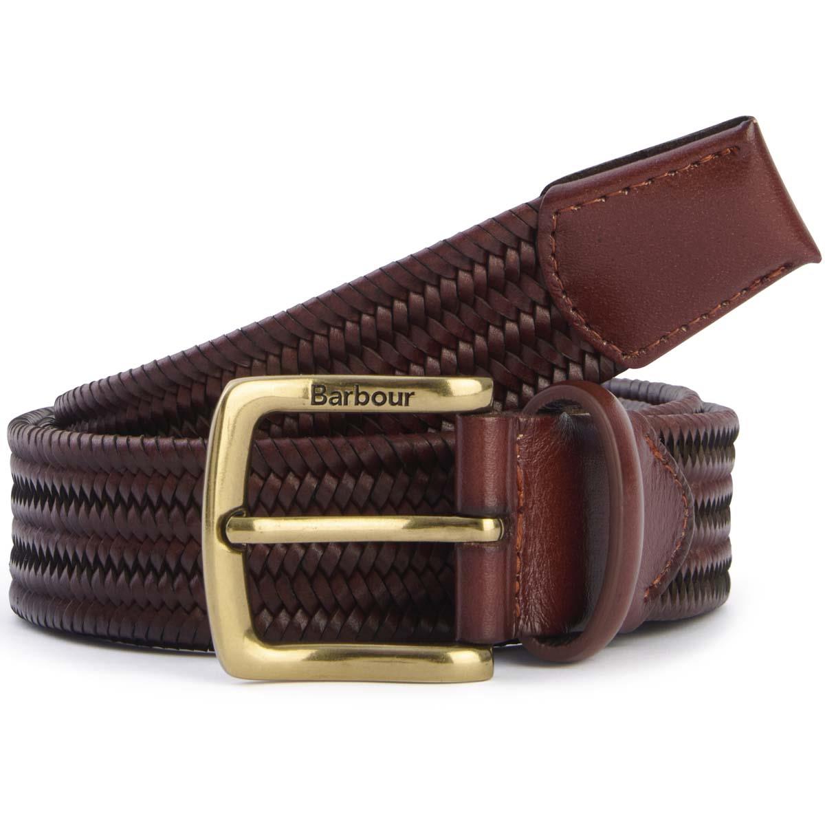 Barbour Mens Stretch Leather Belt