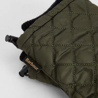 Forest Barbour Mens Harker Waterproof Gloves Cuff
