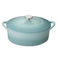 Denby Pavilion 28cm Cast Iron Oval Casserole Dish