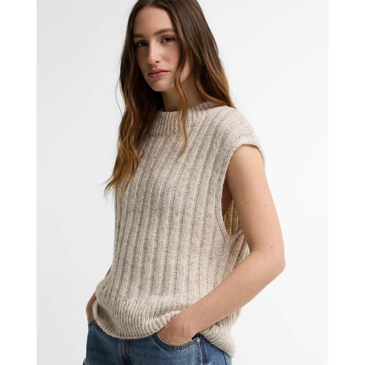 CLOUD Barbour Womens Anastasia Knitted Vest SIDE