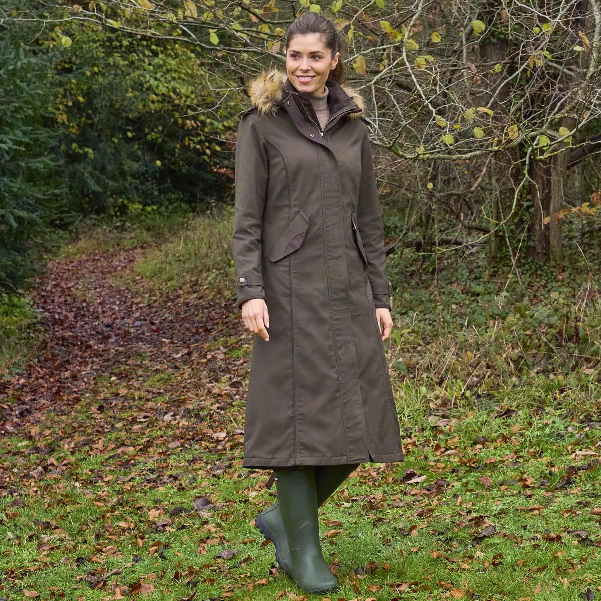 Alan Paine Womens Dunswell Long Waterproof Coat