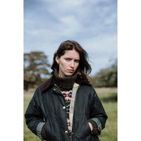 Sage/Ancient Barbour Womens Modern Beadnell Wax Jacket Lifestyle