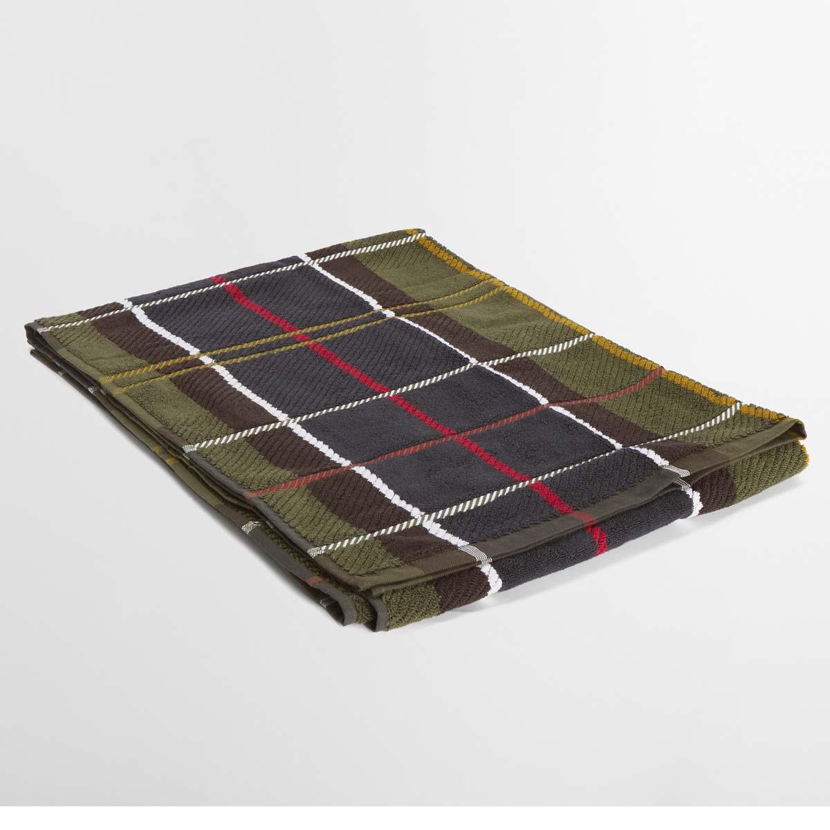 Classic Tartan Barbour Tartan Beach Towel folded