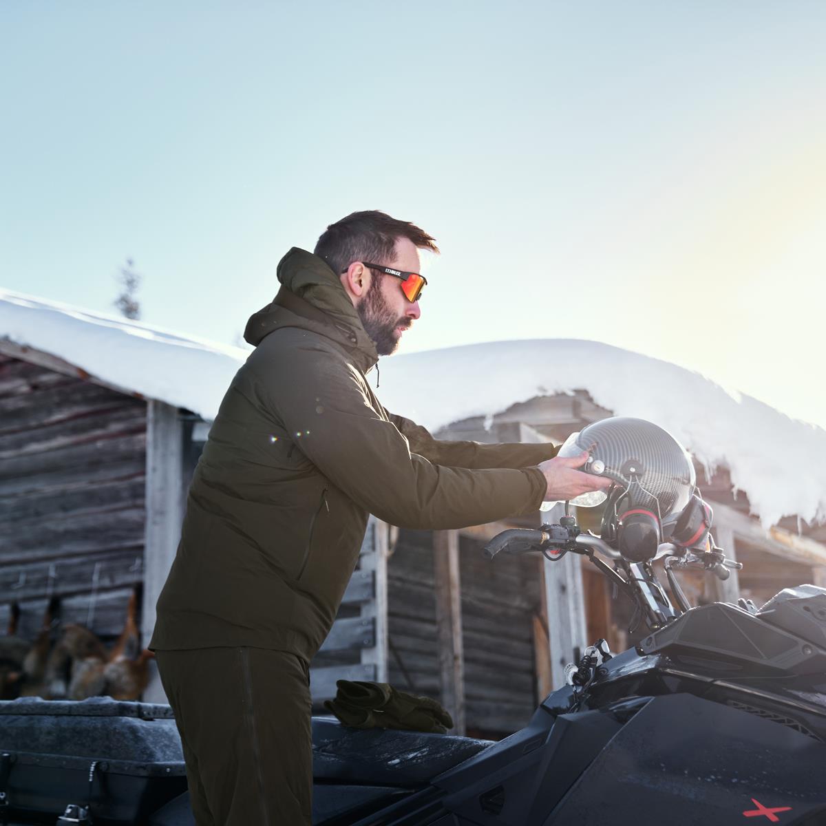 Willow Green Harkila Mens Logmar HWS Packable Jacket Lifestyle