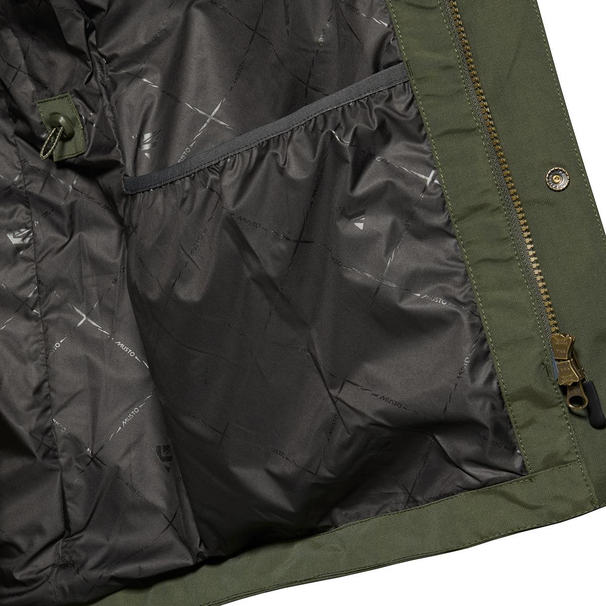 Deep Green Musto Mens Outdoor Country Westmoor Waterproof Coat Internal Pocket