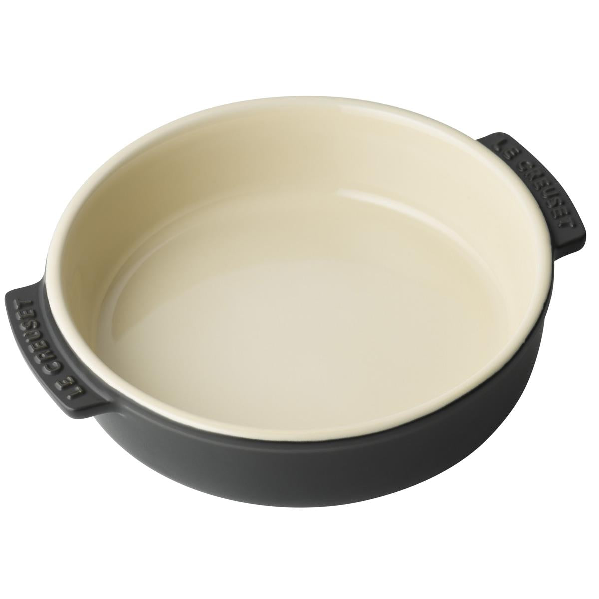 Satin Black Le Creuset Stoneware Tapas Dish