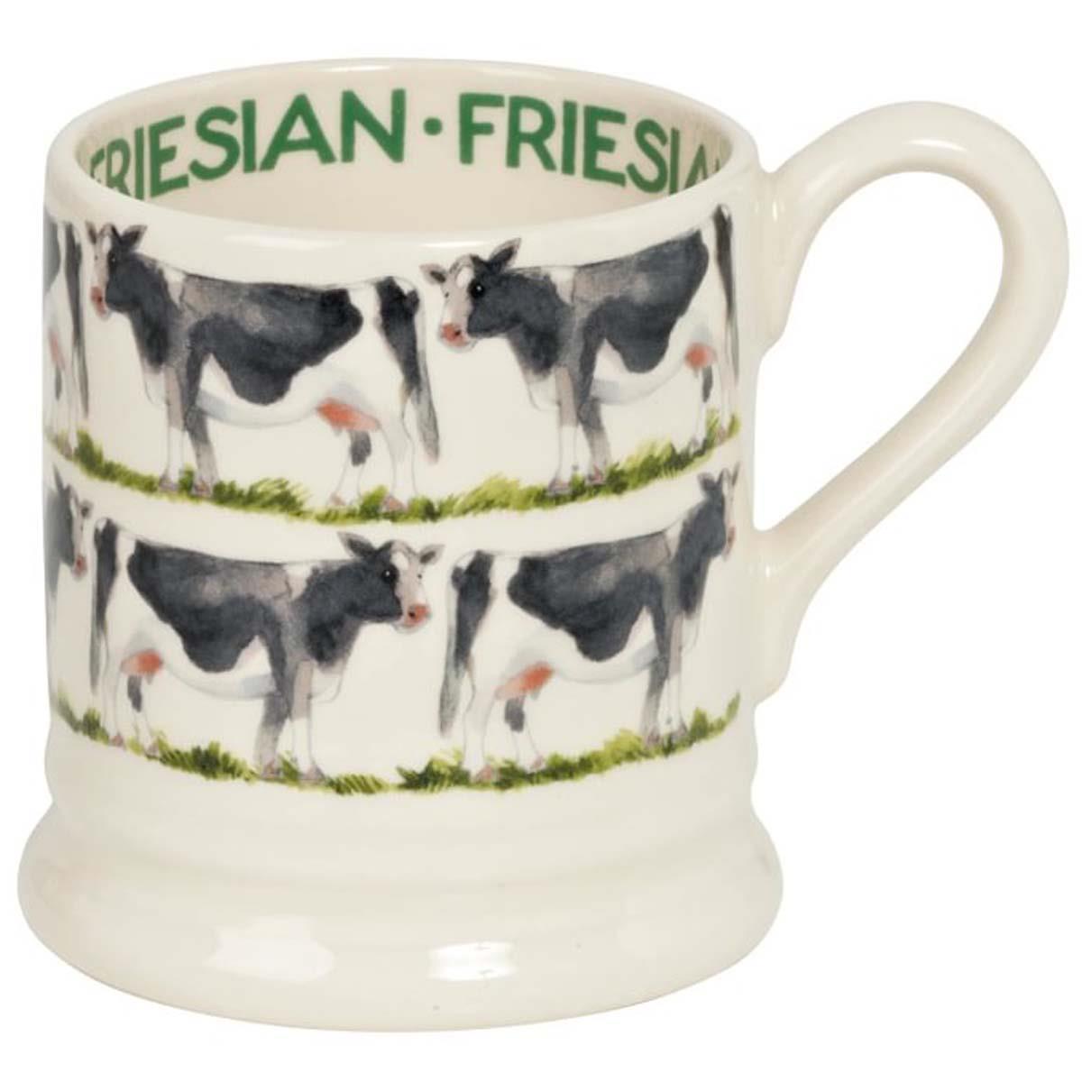 Emma Bridgewater Farmyard Animals Friesian Cow Half Pint Mug