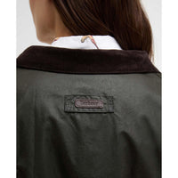Barbour Womens Summer Sapper Wax Jacket Back Detail