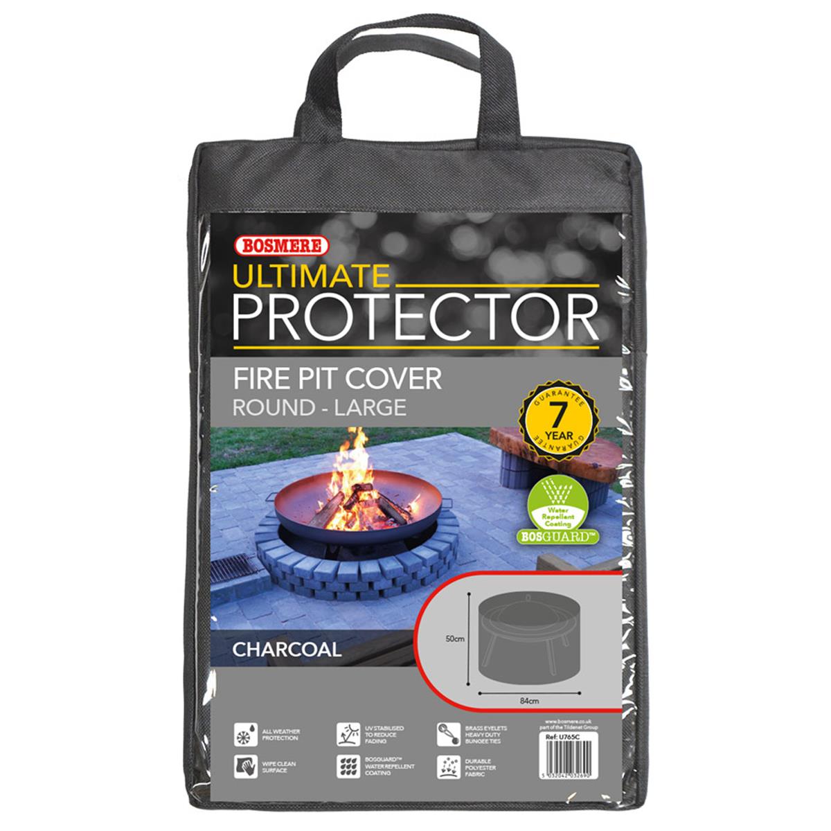 Bosmere Ultimate Protector Round Fire Pit Cover