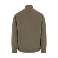 Meadow Green Marl Hoggs Of Fife Mens Hebrides II 1/4 Zip Windproof Pullover Back