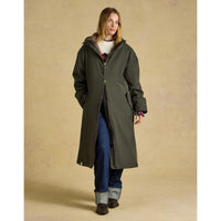 Joules Womens Coverall Oversized Fleece Lined Waterproof Coat