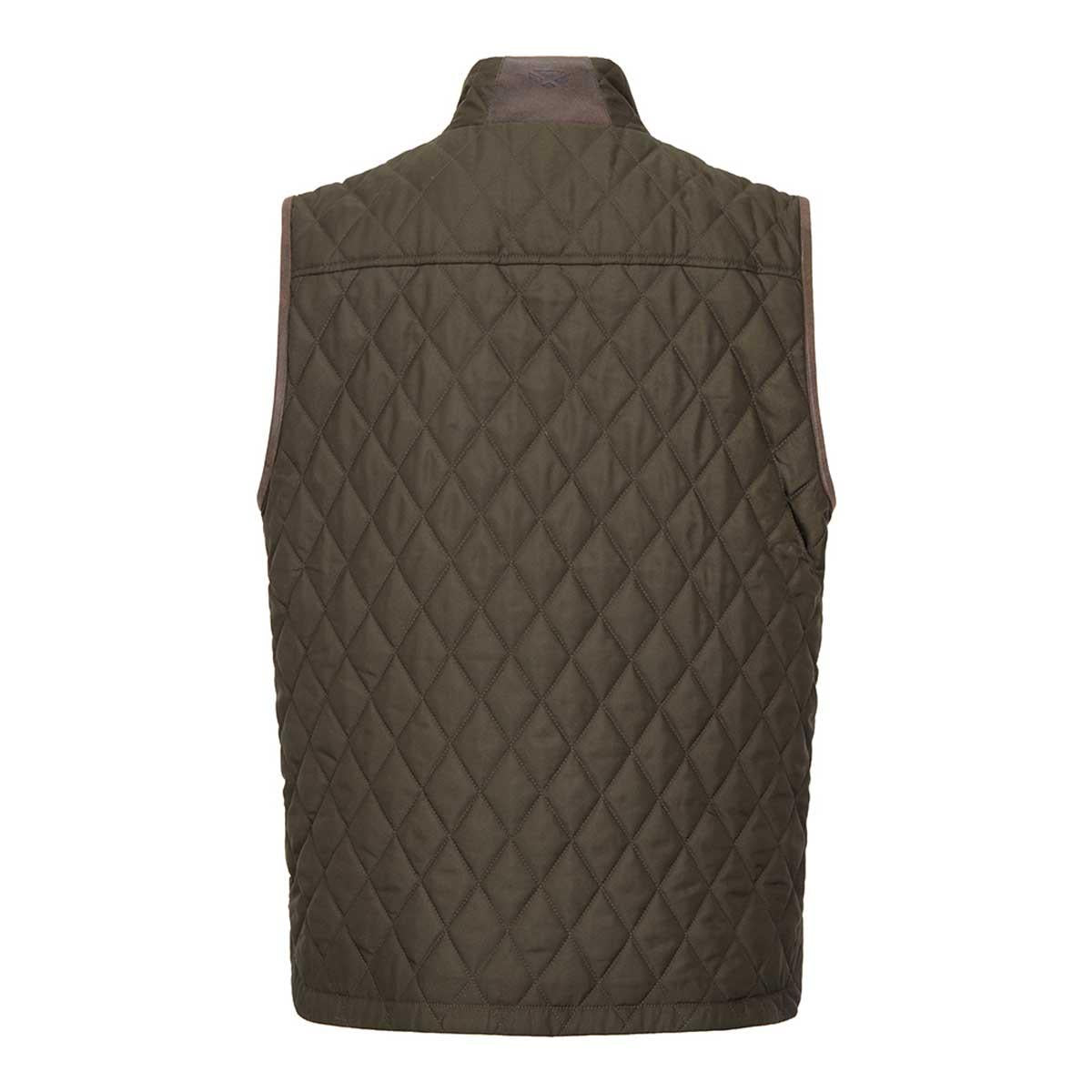 Forest Green Hoggs Of Fife Mens Lindores Quilted Gilet Back