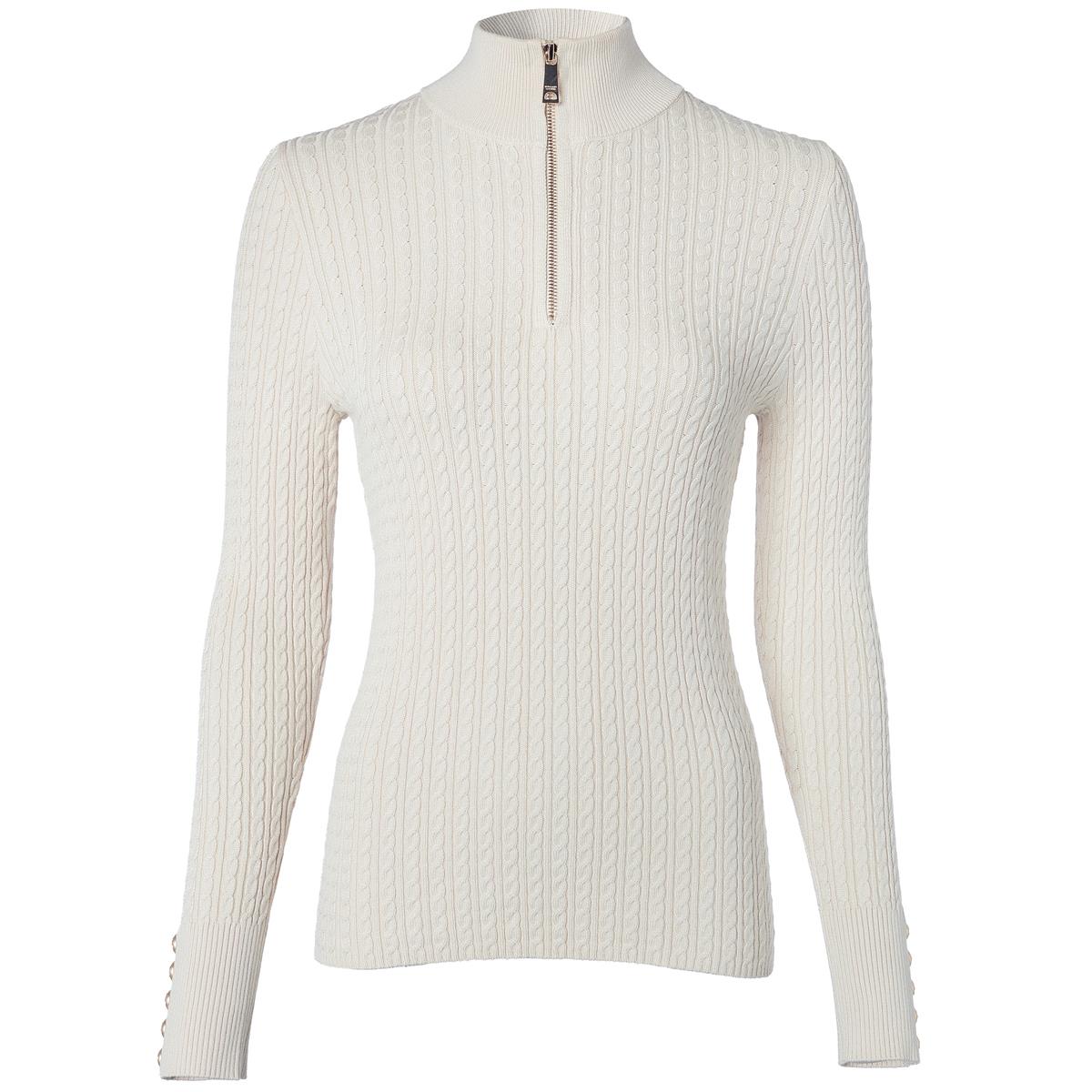 Almond Holland Cooper Womens Ava Half Zip Knitted Jumper