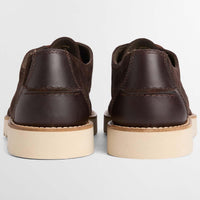 Dark Brown Suede Barbour Mens Aydon Derby Shoe BACK
