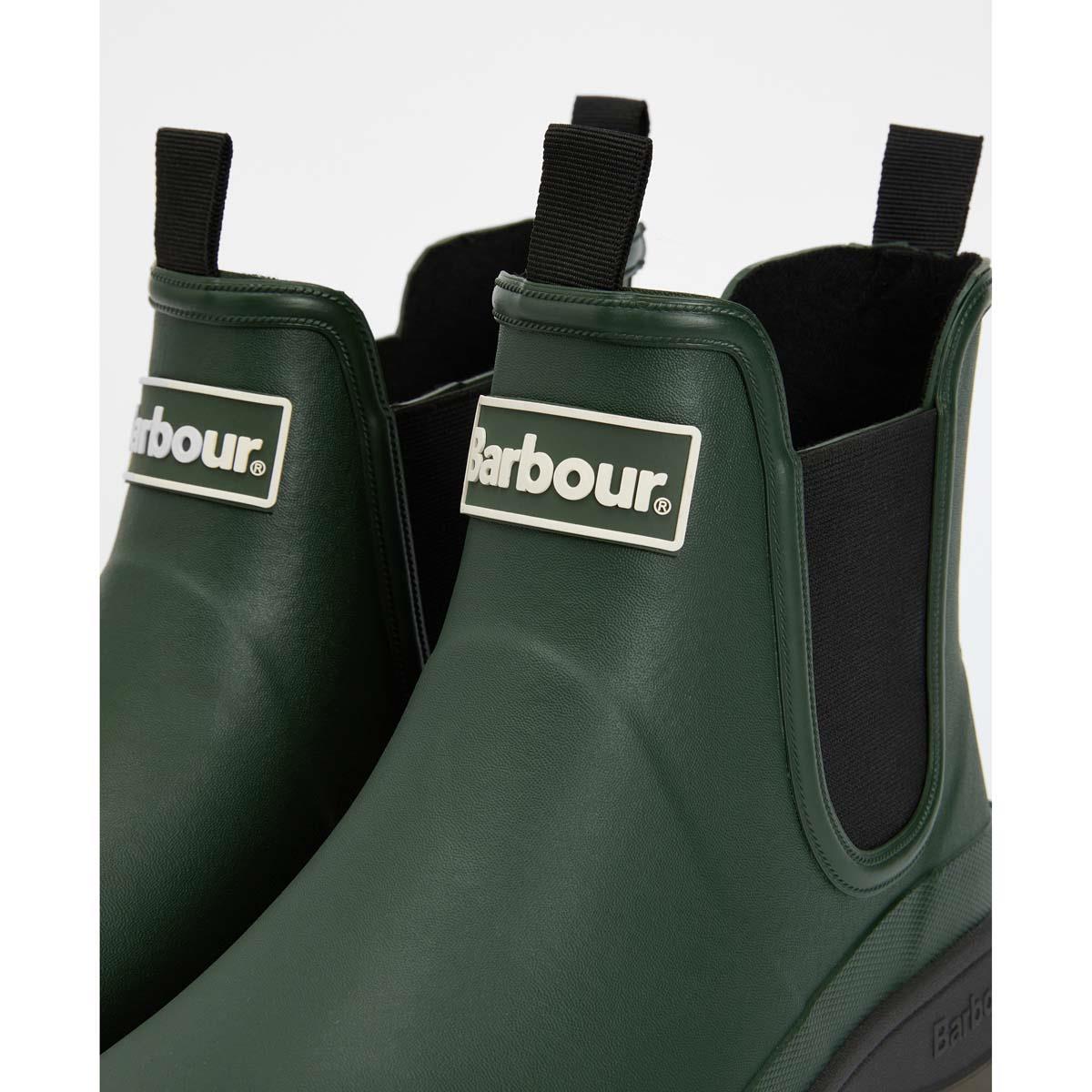 Olive Barbour Mens Nimbus Wellington Boots logo
