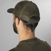 Grizzly Brown Seeland Mens Gabbro Trucker Cap On Model Back