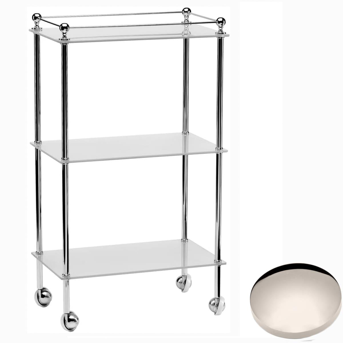 Polished Nickel Samuel Heath Freestanding Trolley L928