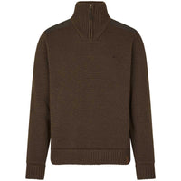 Dark Brown Seeland Mens Haze Windbreaker Knit Jumper