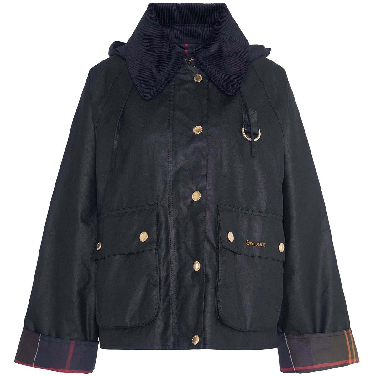 Black Classic Barbour Womens Reighton Wax Jacket main