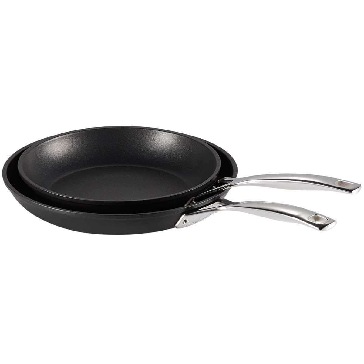 Le Creuset Toughened Non-Stick 2 Piece Frying Pan Set stacked