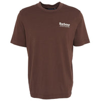 Bitter Chocolate Barbour Mens Thornley Relaxed Fit Graphic T-Shirt