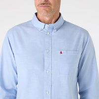 Pale Blue Musto Mens Original Oxford Shirt LOGO
