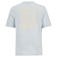 Bleached Blue Barbour Mens Moonwell T-Shirt Back