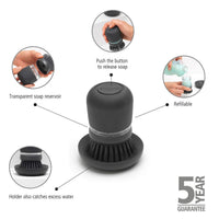 Brabantia SinkSide Soap Dispensing Dish Brush Features