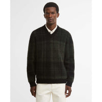 Barbour Mens Hunham Tartan V-Neck Knitted Jumper