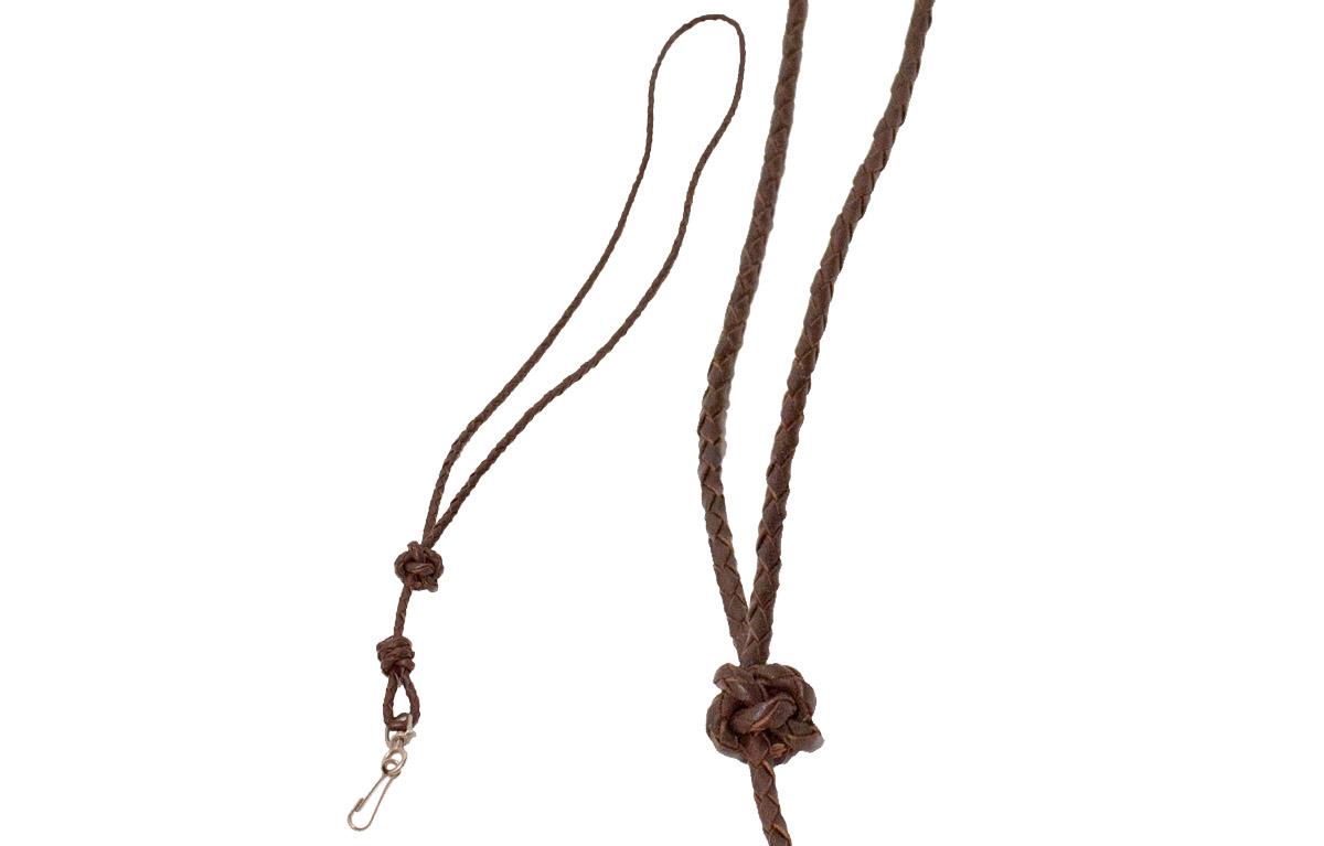 Bisley Plaited Leather Lanyard