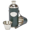 Green David Nickerson 8oz Hunters Leather Flask