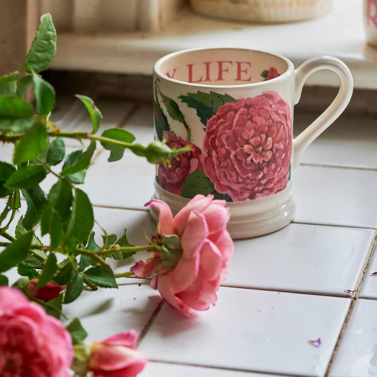 Emma Bridgewater Emmas Rose Half Pint Mug LS4