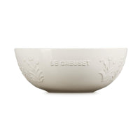 Le Creuset Stoneware Serving Bowl La Jardin Collection meringue