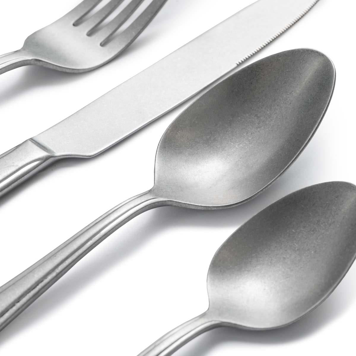 Jamie Oliver Big Love Antique Finish Classic Cutlery Set Close Up