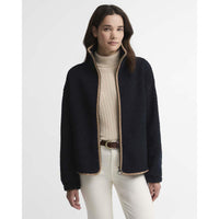 Dark Navy Barbour Womens Homeswood Fleece Jacket FRONT