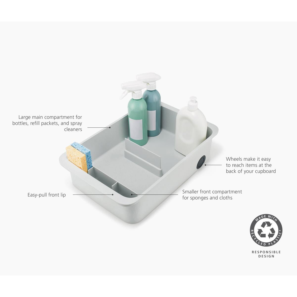 Joseph Joseph CupboardStore Large Easy-Access Storage Caddy Product Features