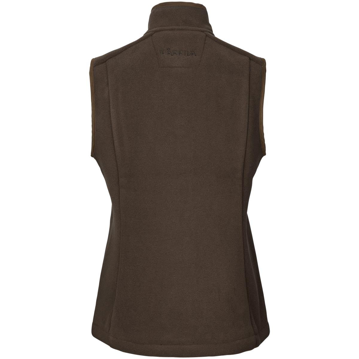 Willow Green Harkila Womens Sandhem Sherpa Fleece Waistcoat Back