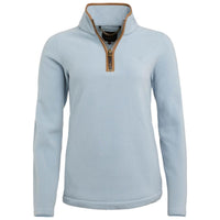 Pale Blue Holland Cooper Womens Country Fleece Half Zip