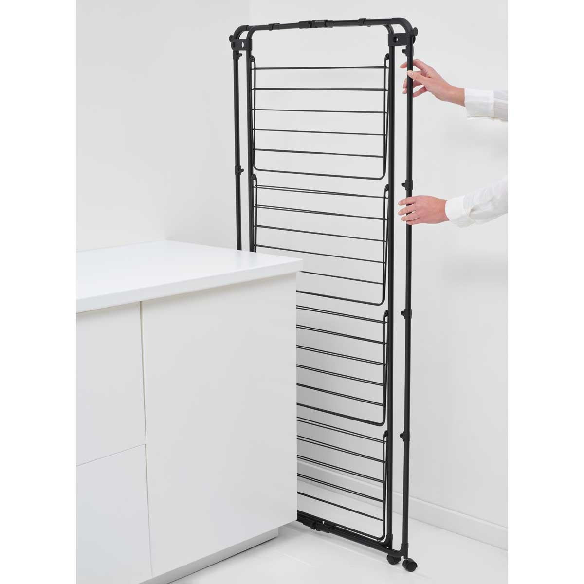 Black Brabantia HangOn Drying Rack 30 Metres Stored