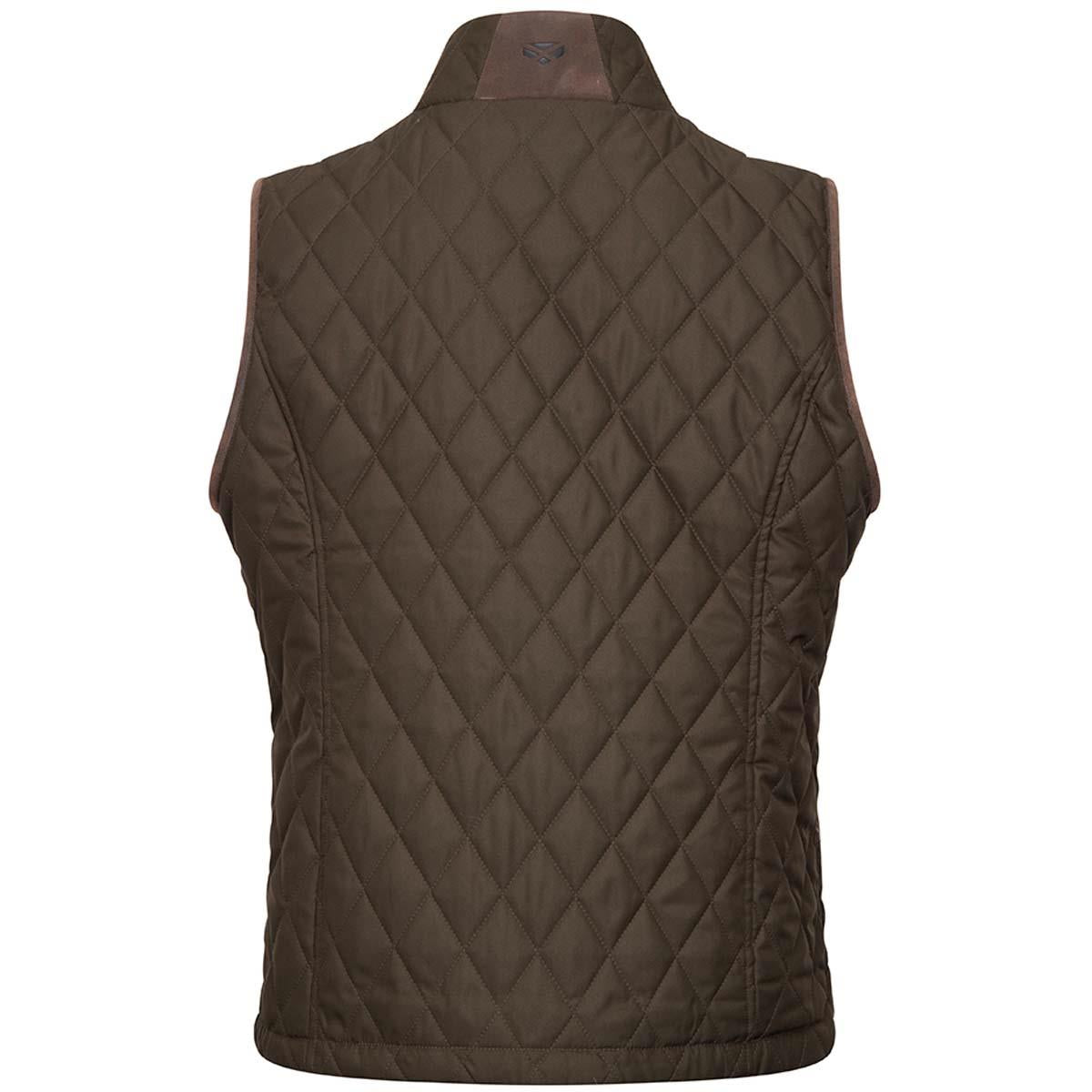 Forest Green Hoggs Of Fife Womens Ladybank Quilted Gilet back